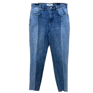 PacSun Vintage Icon High Rise Two-Tone Colorblock Blue Jeans